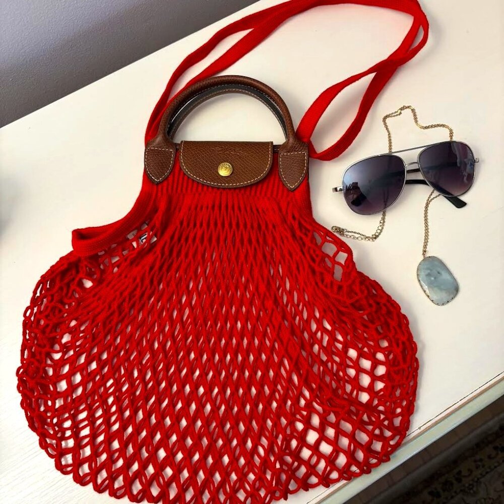 Longchamp Le Pliage Filet Mesh Bag